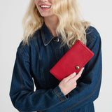 The Sak Mira Large Wallet - Leather - Scarlet