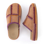 The Sak Bryn Platform Clog - Leather - Harvest Suede Patch