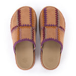 The Sak Bryn Platform Clog - Leather - Harvest Suede Patch
