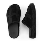 The Sak Bryn Platform Clog - Leather - Black Suede Patch