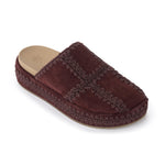 The Sak Bryn Platform Clog - Leather - Mahogany Suede Patch