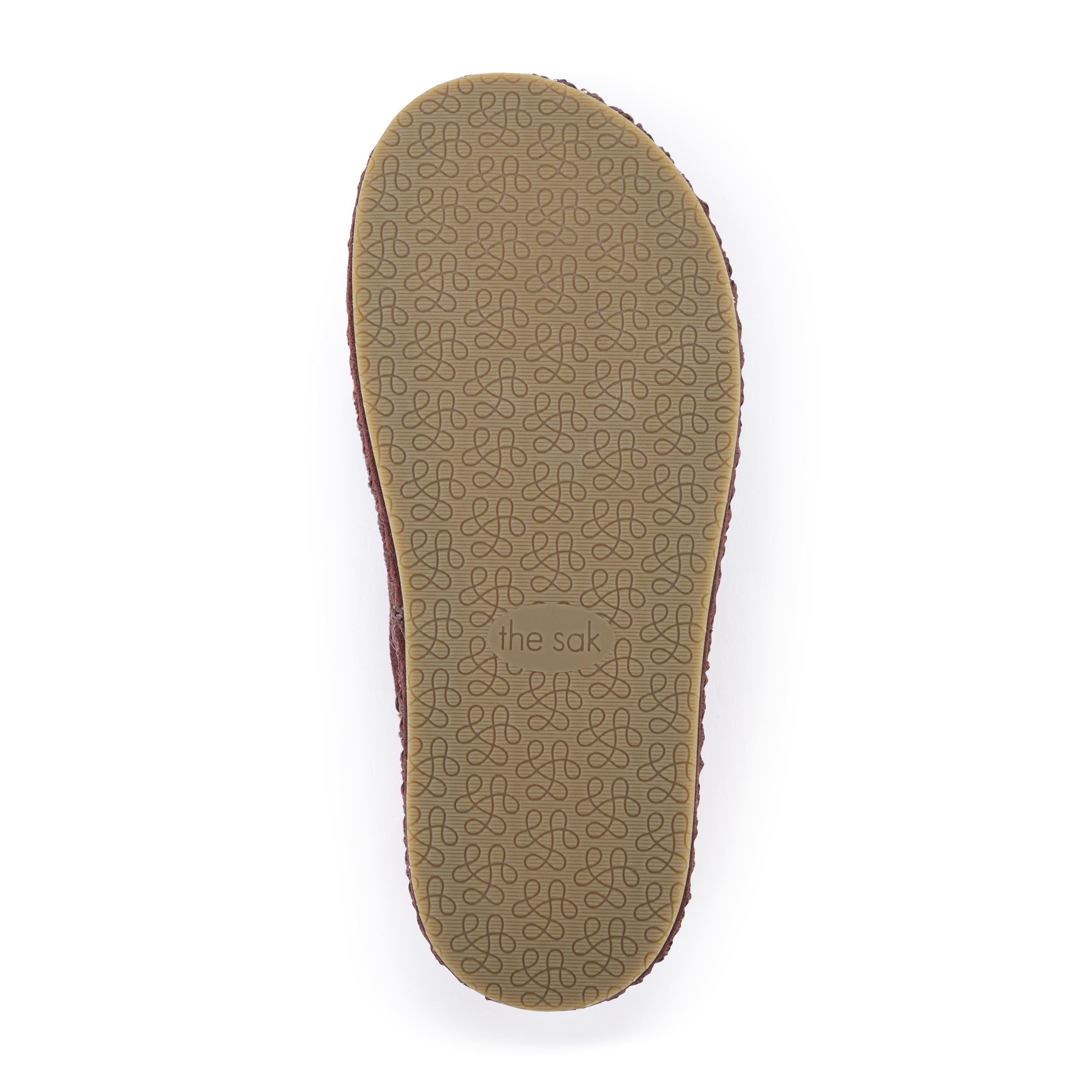 The Sak Bryn Platform Clog - Leather - Mahogany Suede Patch