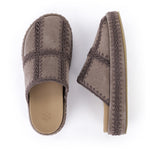The Sak Bryn Platform Clog - Leather - Mushroom Suede Patch