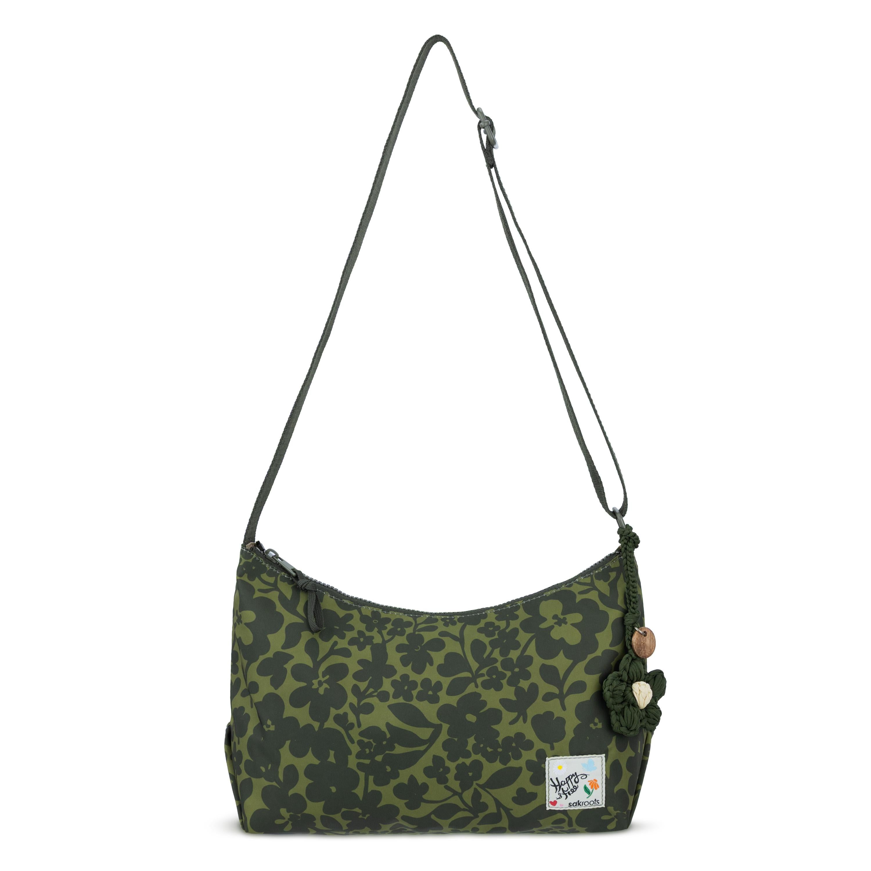 Sakroots Banyan Hobo - EcoTwill - Olive Shadow Floral