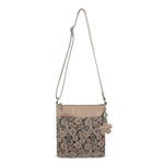 Sakroots Banyan Basic Crossbody - Vegan Leather - Mushroom In Bloom Embossed