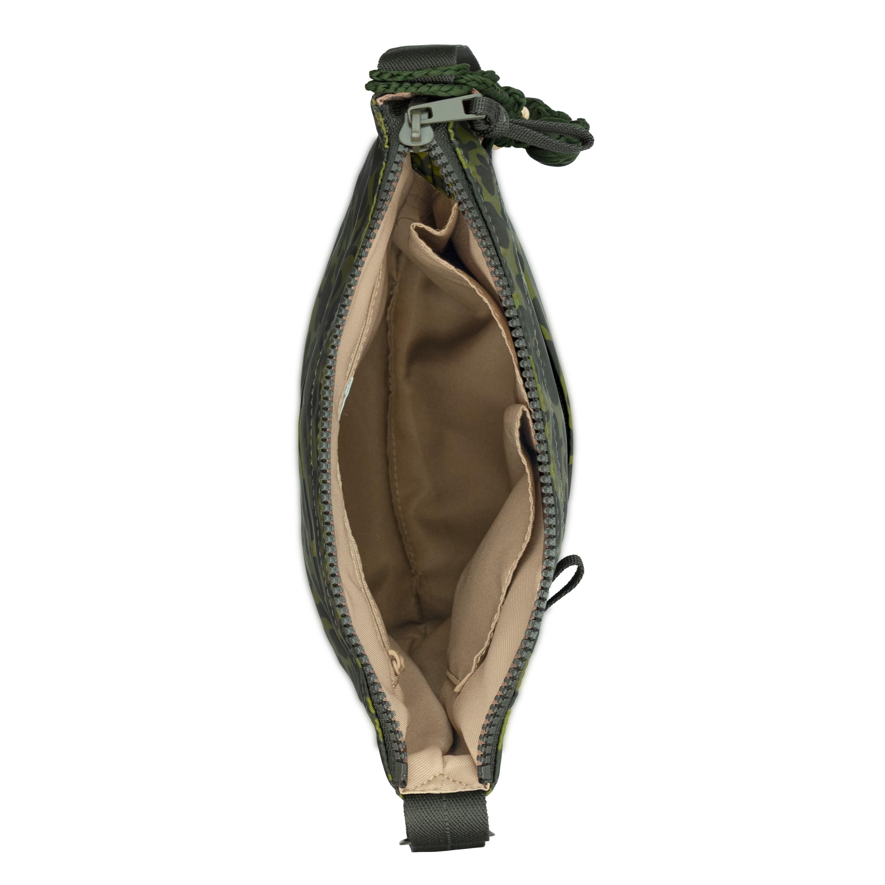 Sakroots Banyan Basic Crossbody - EcoTwill - Olive Shadow Floral