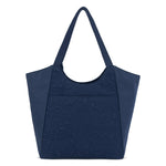 Sakroots Roma Large Tote - EcoTwill - Navy Flower Blossom Quilted