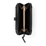 Sakroots Smartphone Wallet - EcoTwill - Black Flower Blossom Quilted