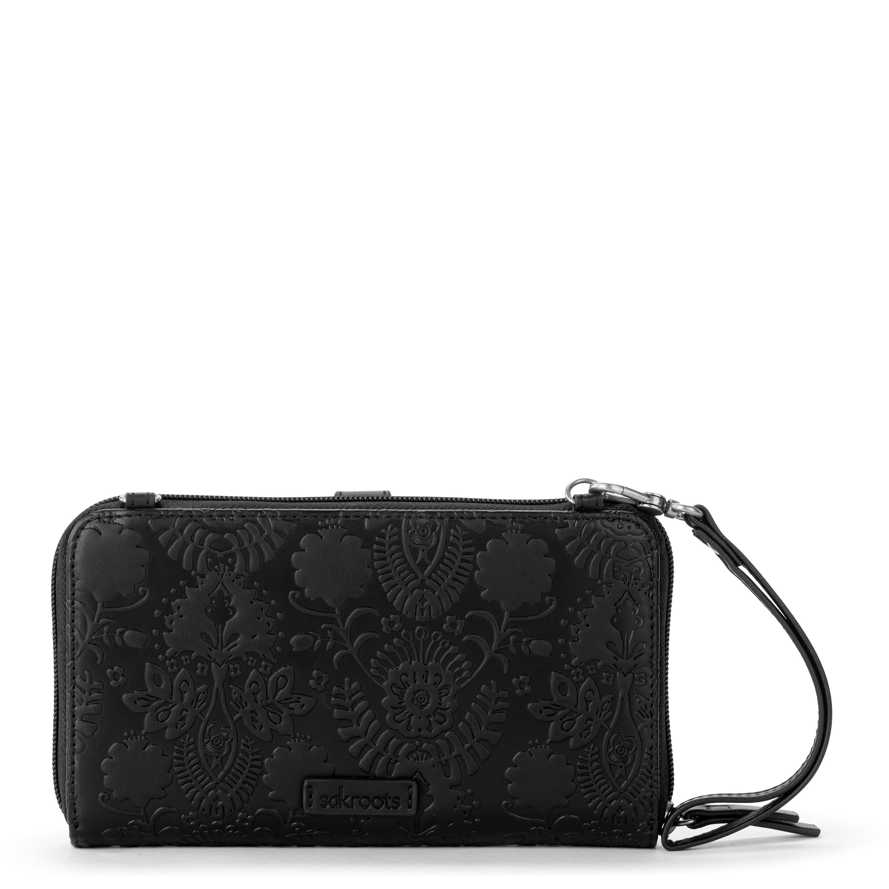 セミロングウォレット　ブラックフラワー in – The Sak
