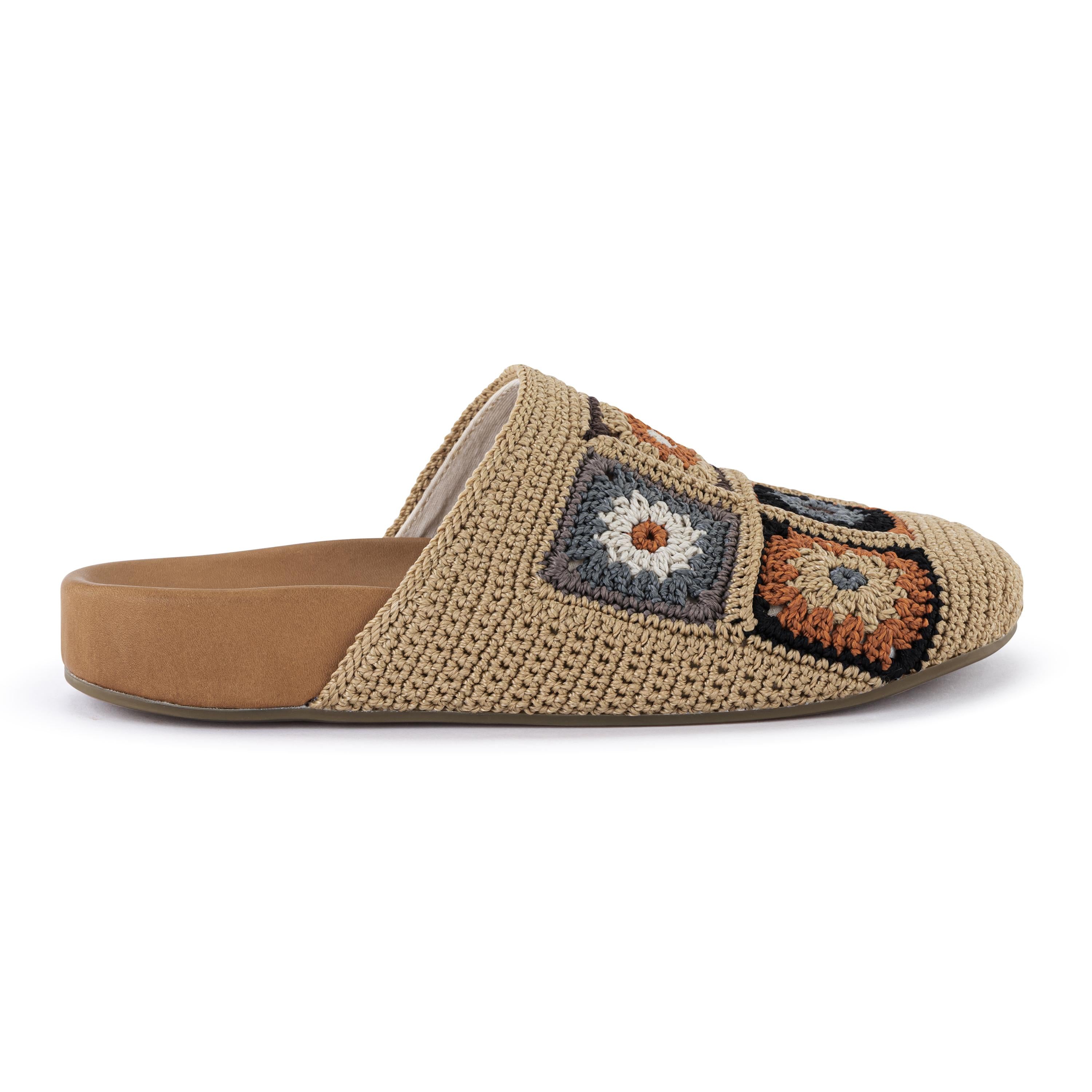 The Sak Bolinas Clog - Hand Crochet - Acorn Patch