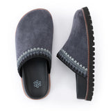 The Sak Bolinas Lug Sole Clog - Leather - Storm Grey Suede Seminyak