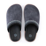 The Sak Bolinas Lug Sole Clog - Leather - Storm Grey Suede Seminyak