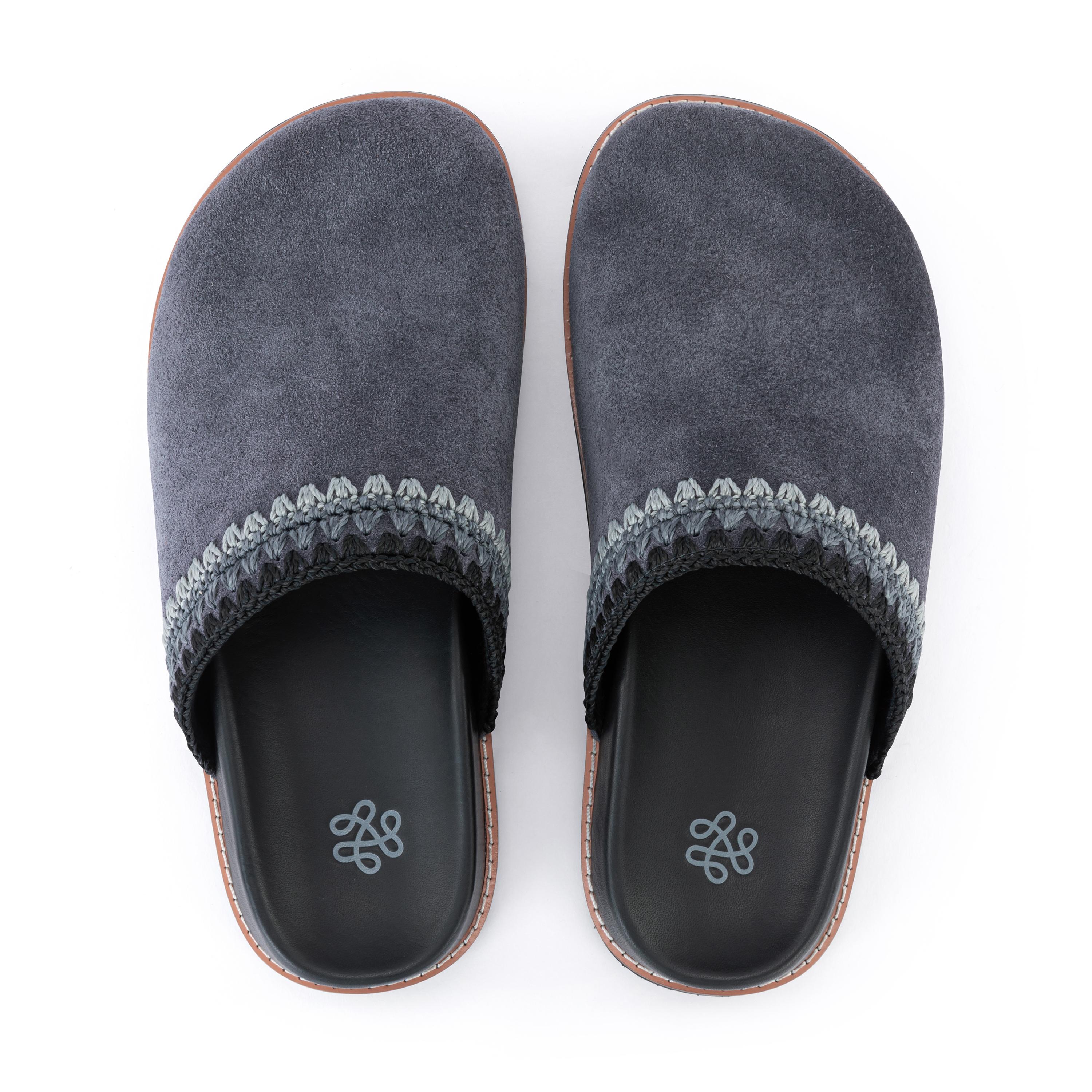 The Sak Bolinas Lug Sole Clog - Leather - Storm Grey Suede Seminyak