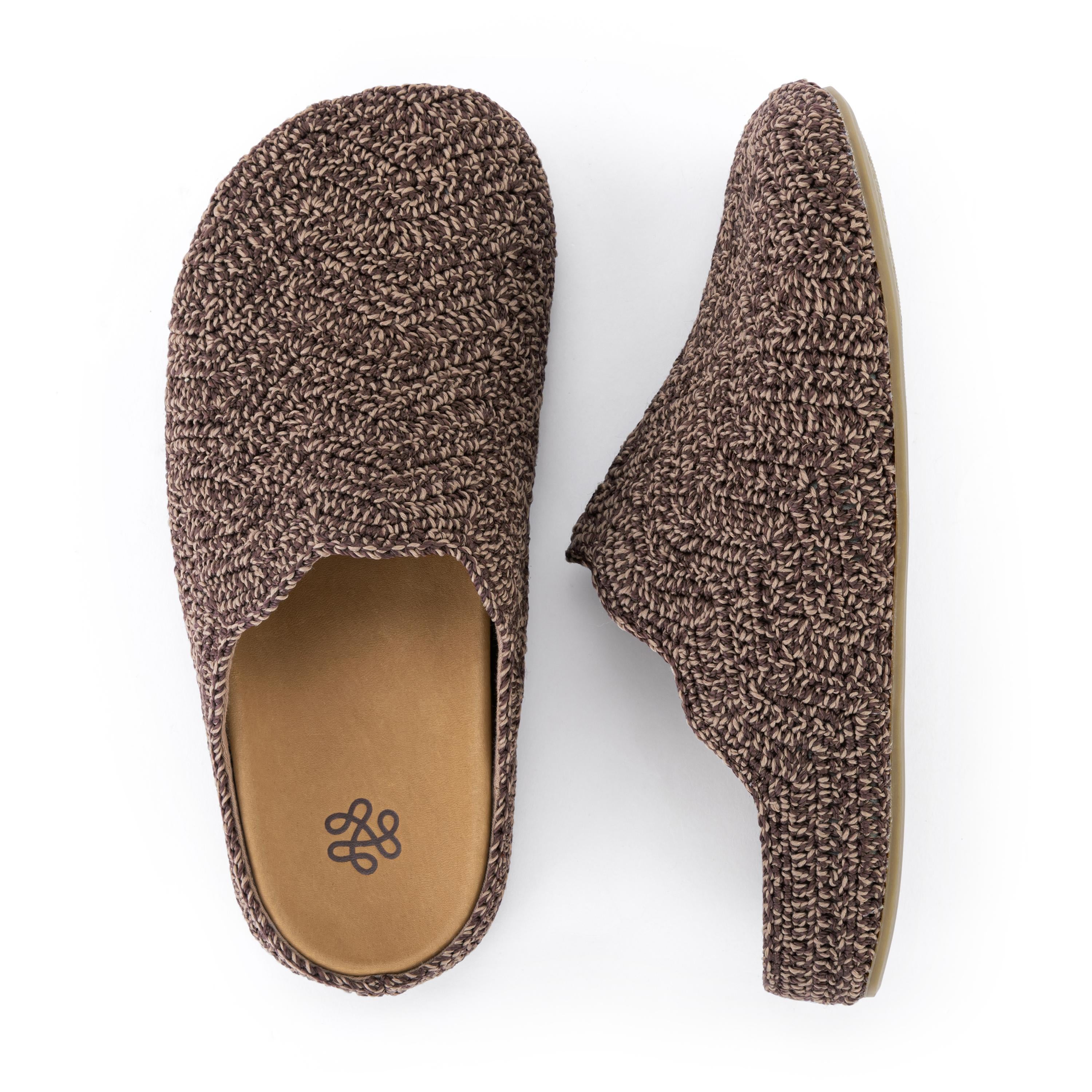The Sak Bolinas Ripple Clog - Hand Crochet - Nutmeg Static Ripple