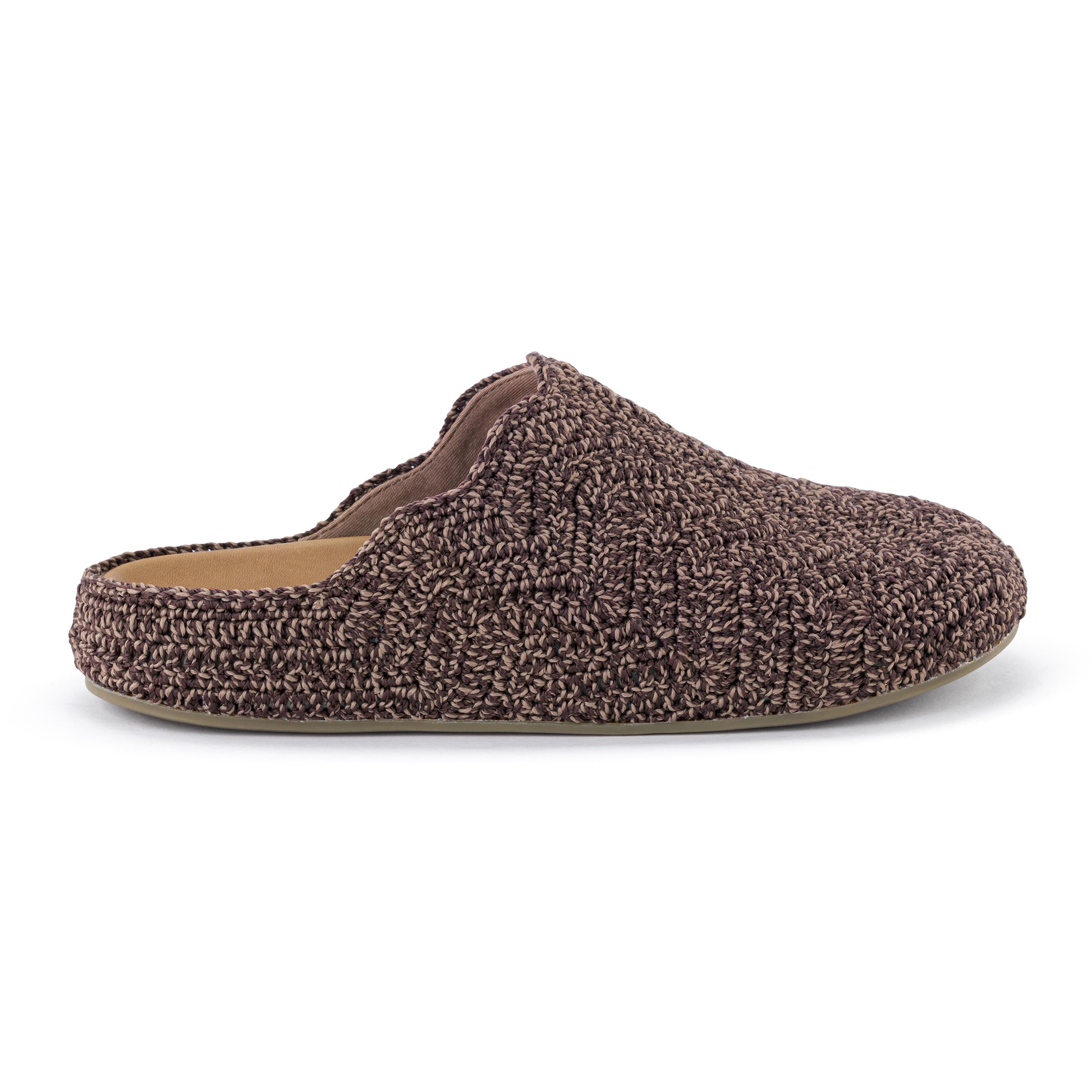 The Sak Bolinas Ripple Clog - Hand Crochet - Nutmeg Static Ripple