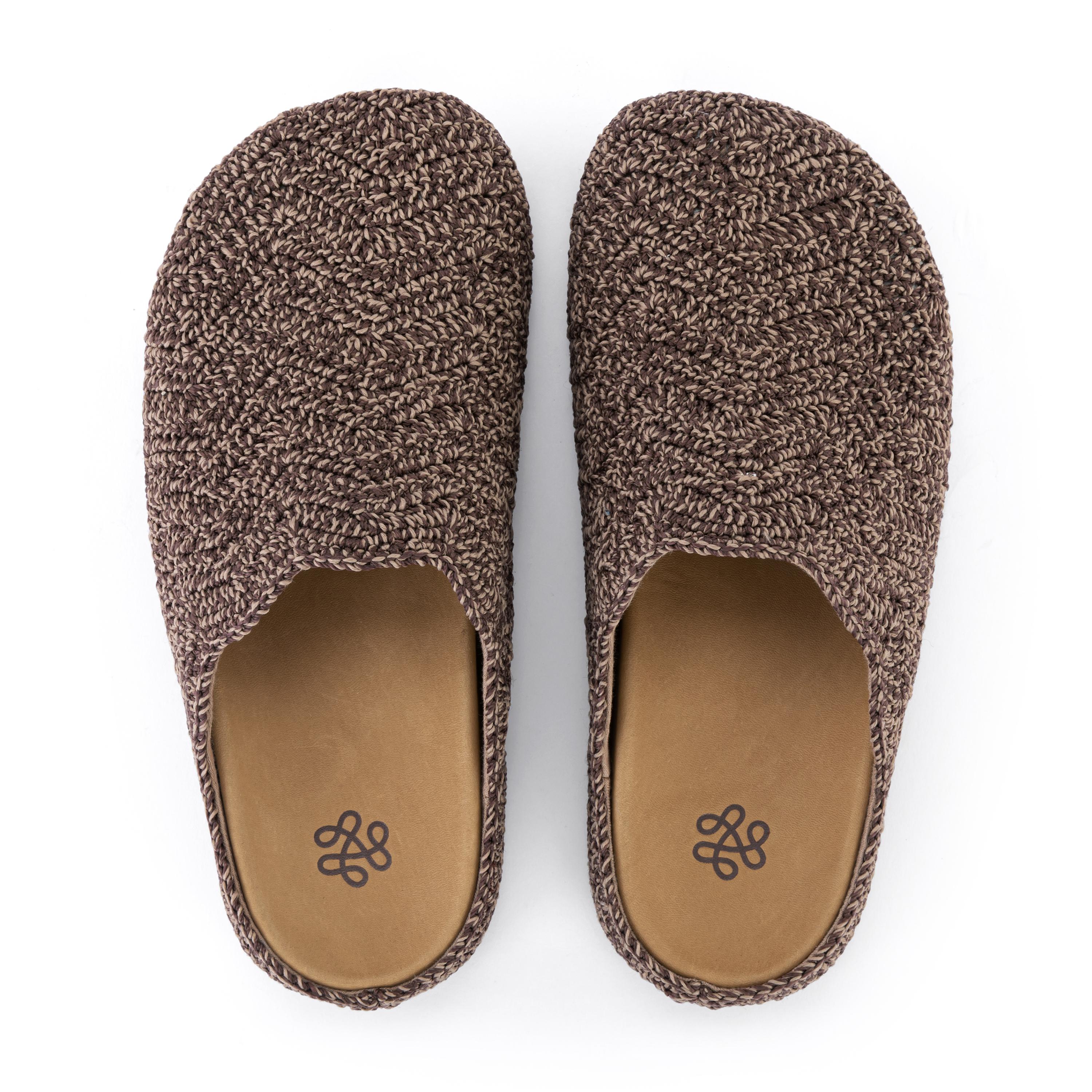 The Sak Bolinas Ripple Clog - Hand Crochet - Nutmeg Static Ripple
