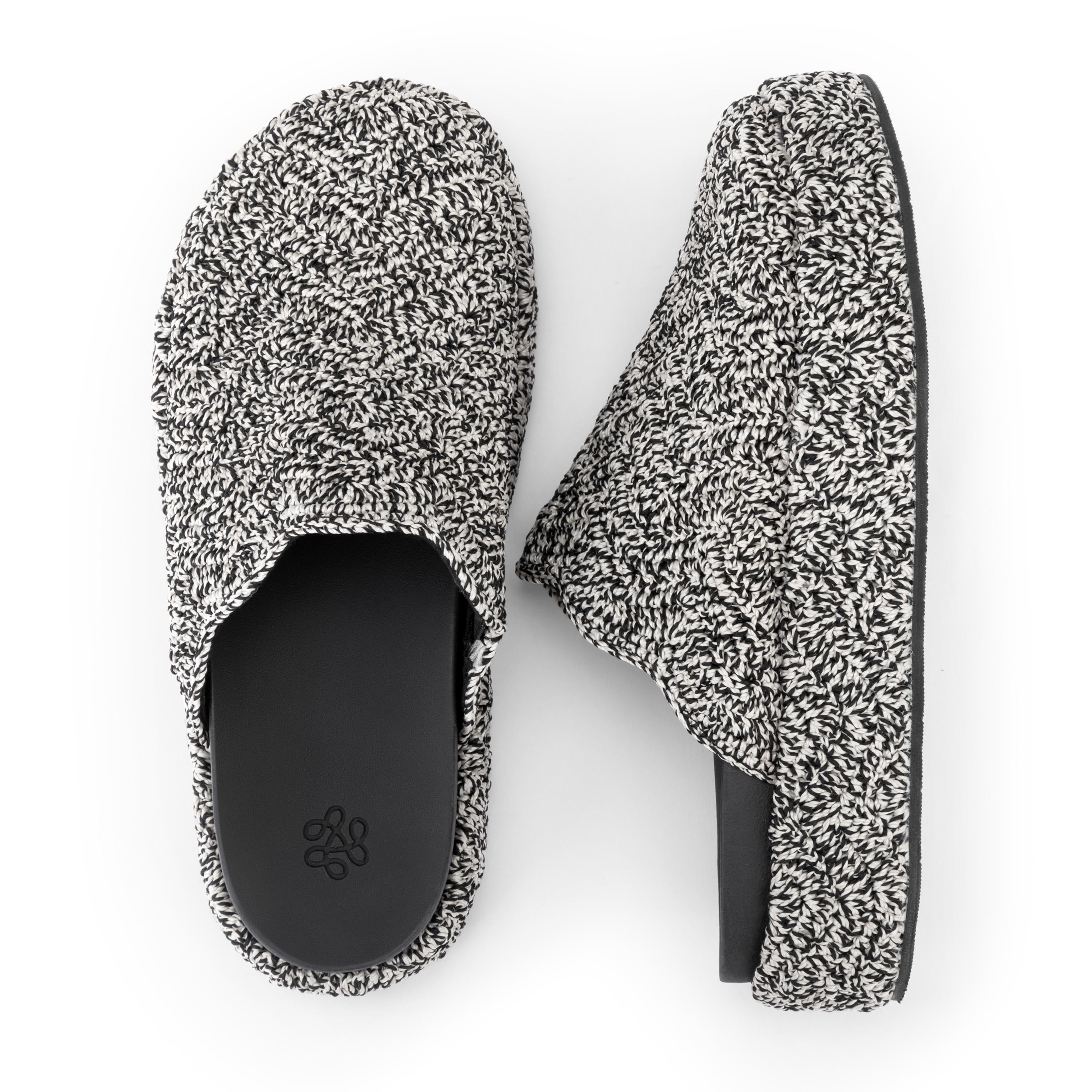 The Sak Bryn Platform Clog - Hand Crochet - Moonlight Static Ripple