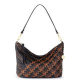 The Sak Juniper Small Hobo - Leather - Espresso Woven