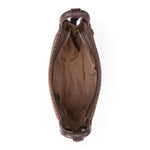 The Sak Los Feliz Crossbody - Leather - Mahogany Cognac Woven