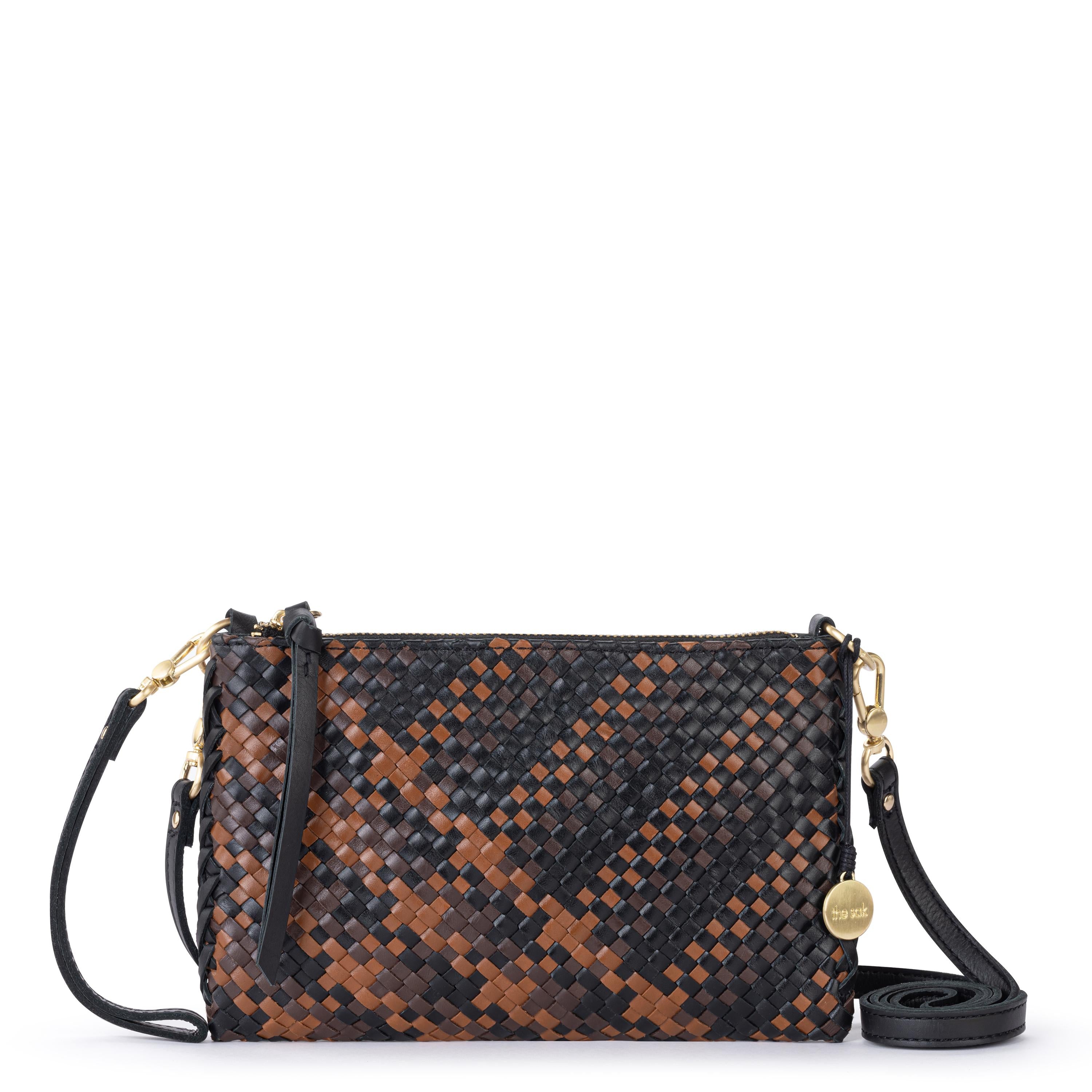 The Sak Vita Convertible Wristlet - Leather - Espresso Woven