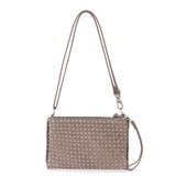 The Sak Vita Convertible Wristlet - Leather - Mushroom Suede Sand Suede Woven