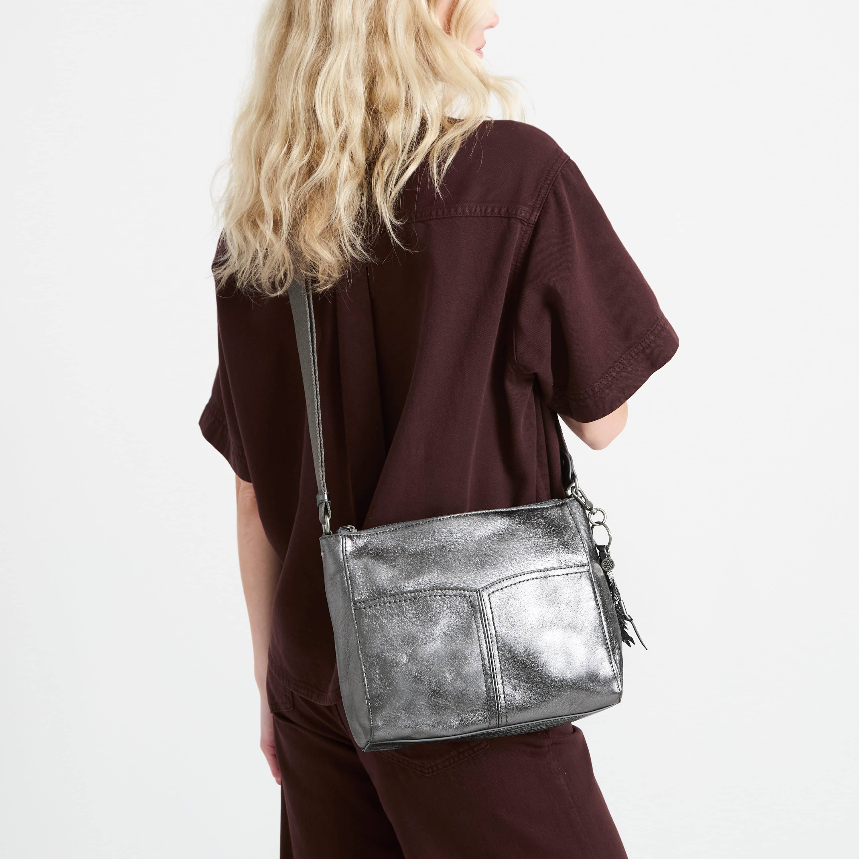 The Sak Alameda Crossbody - Leather - Gunmetal