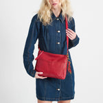The Sak Alameda Crossbody - Leather - Scarlet