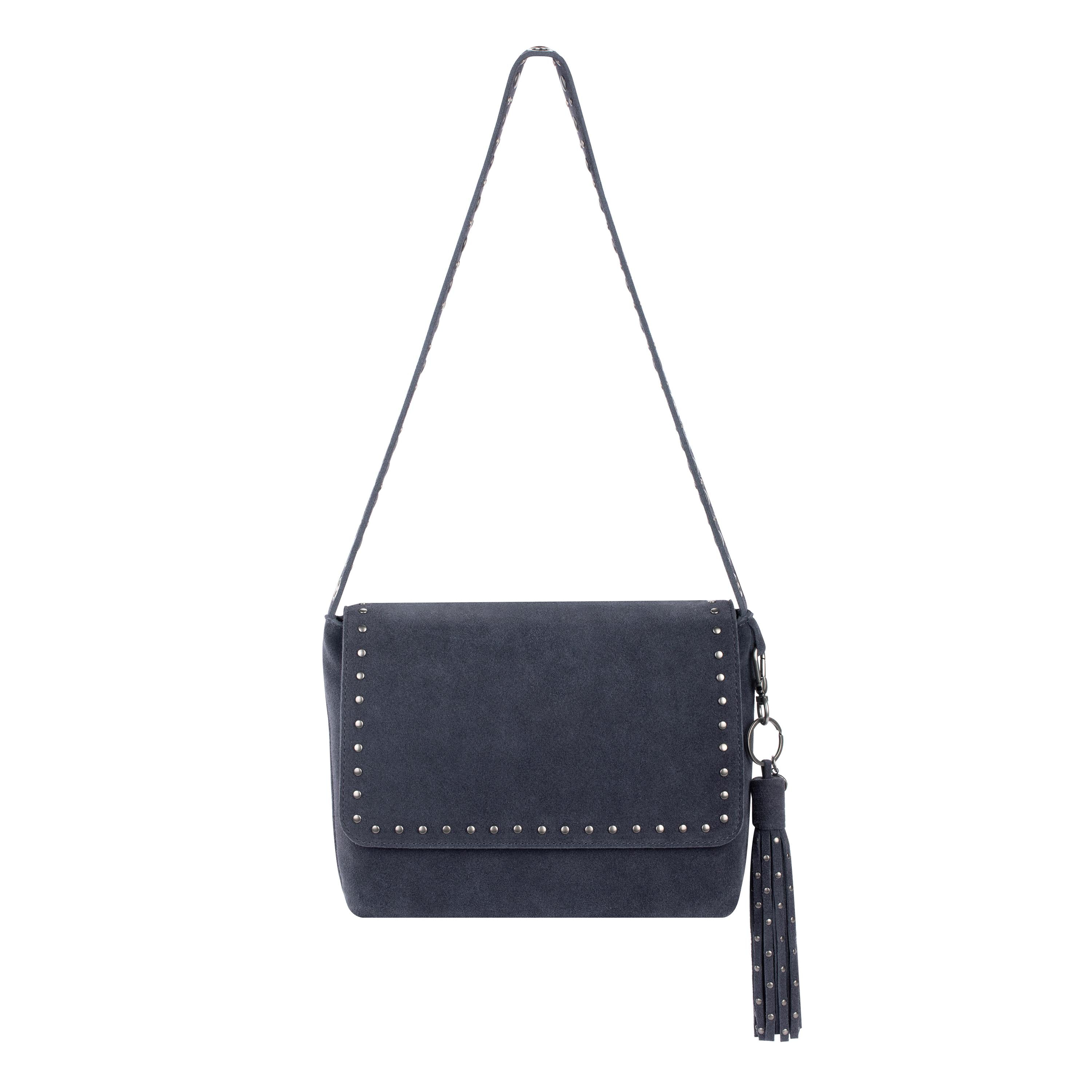 The Sak Birch Tassel Dangle - Leather - Storm Grey Stud Suede