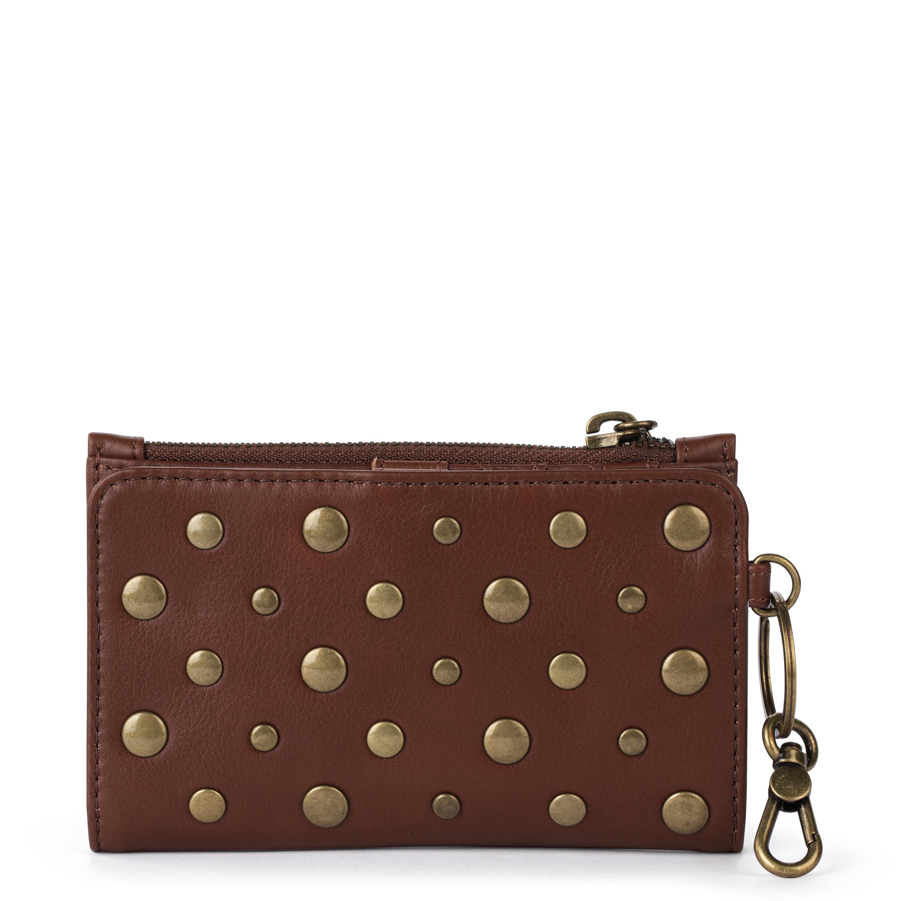 The Sak Encino Essential Wallet - Leather - Whiskey Gold Stud