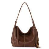 The Sak Los Feliz Hobo - Leather - Whiskey Gold Stud