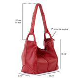 The Sak Los Feliz Medium Tote - Leather - Scarlet