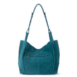 The Sak Los Feliz Medium Tote - Leather - Deep Teal Suede
