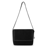 The Sak Marlow Flap Shoulder - Leather - Black Suede Belt