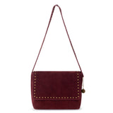 The Sak Marlow Flap Shoulder - Leather - Black Cherry Suede Belt