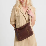 The Sak Melrose Crossbody - Leather - Whiskey Gold Stud