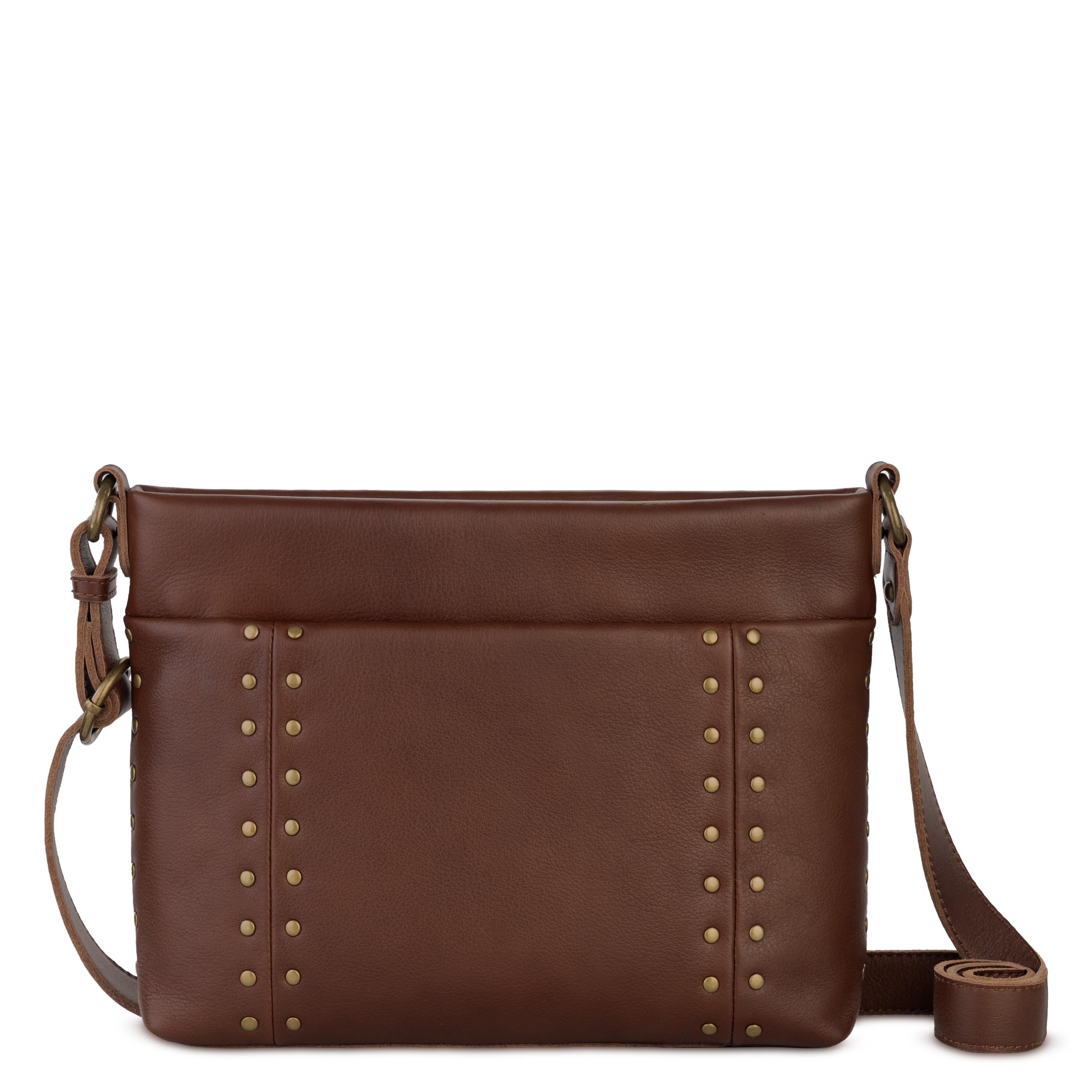 The Sak Melrose Crossbody - Leather - Whiskey Gold Stud
