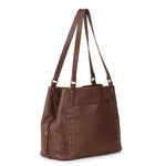 The Sak Melrose Satchel - Leather - Whiskey Gold Stud