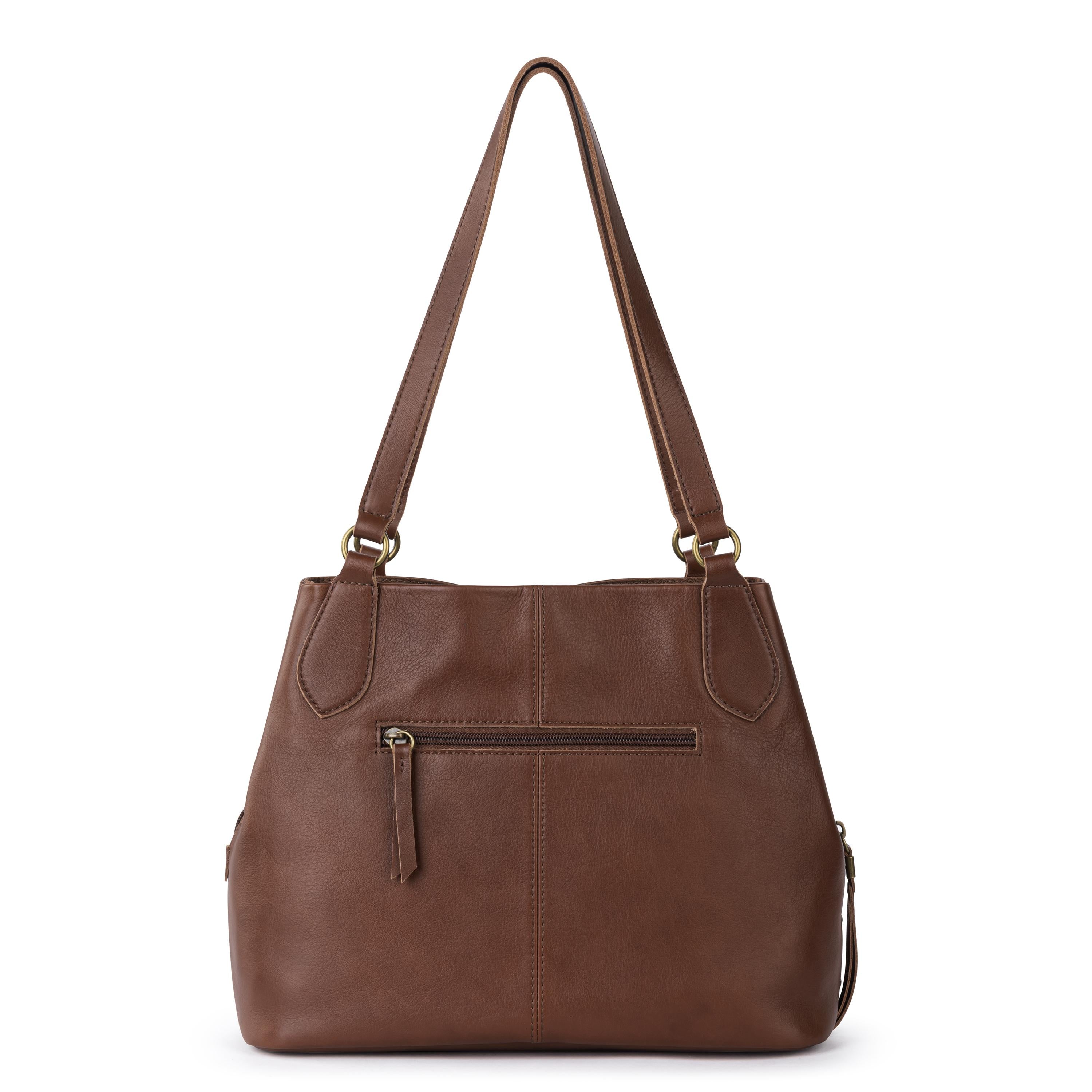 The Sak Melrose Satchel - Leather - Whiskey Gold Stud