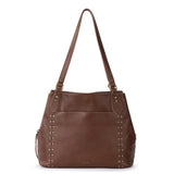 The Sak Melrose Satchel - Leather - Whiskey Gold Stud