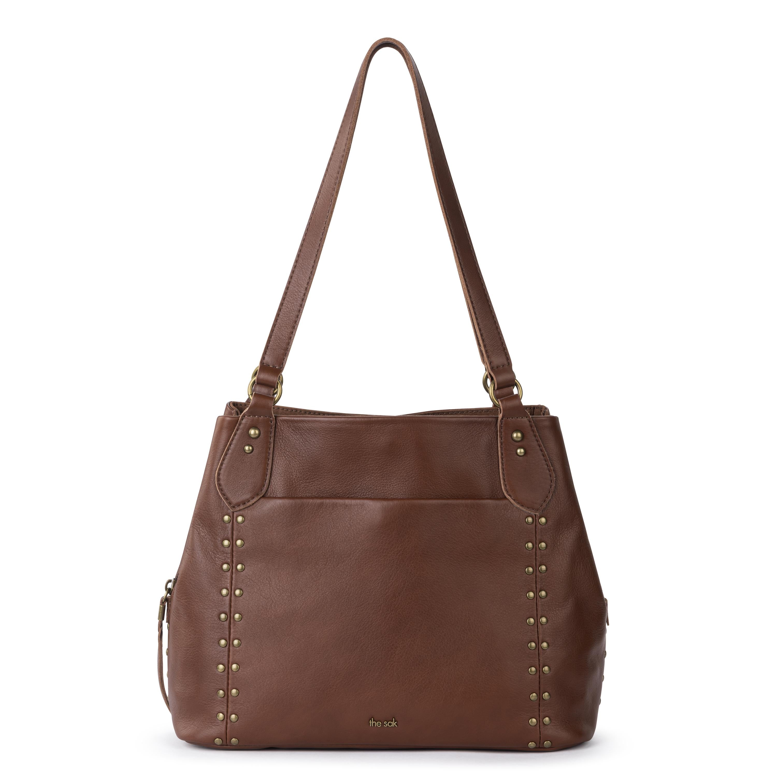 The Sak Melrose Satchel - Leather - Whiskey Gold Stud