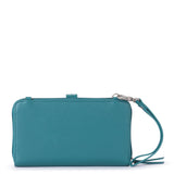 The Sak Iris Smartphone Wallet - Leather - Deep Teal Suede