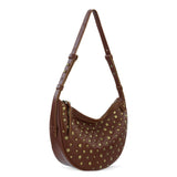 The Sak Tess Shoulder Bag - Leather - Whiskey Gold Stud