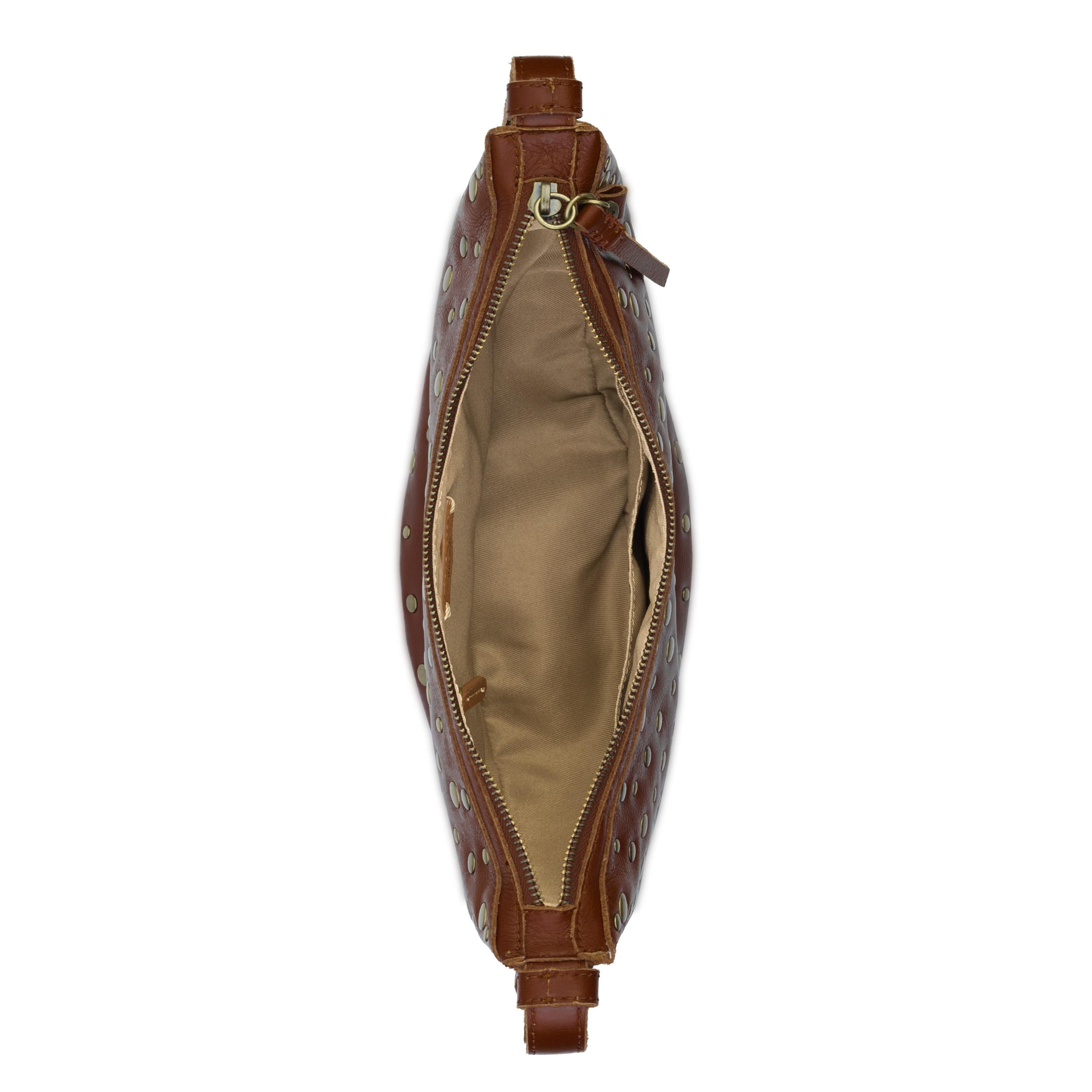 The Sak Tess Shoulder Bag - Leather - Whiskey Gold Stud