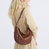 The Sak Tess Shoulder Bag - Leather - Whiskey Gold Stud