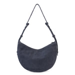 The Sak Tess Shoulder Bag - Leather - Storm Grey Suede Belt