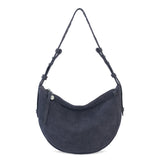 The Sak Tess Shoulder Bag - Leather - Storm Grey Suede Belt