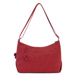 Sakroots Banyan Hobo - EcoTwill - Crimson Flower Blossom Quilted