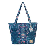 Sakroots Banyan Shoulder Tote - EcoTwill - Midnight Damask