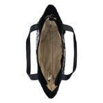Sakroots Roma Tote - Canvas - Black and White Shadow Floral