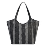 Sakroots Roma Tote - Straw - Black Metallic Woven
